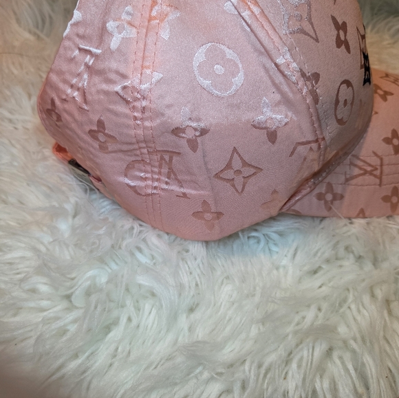 Louis Vuitton Pink Monogram Embossed Logo Baseball Cap - Picture 6 of 8